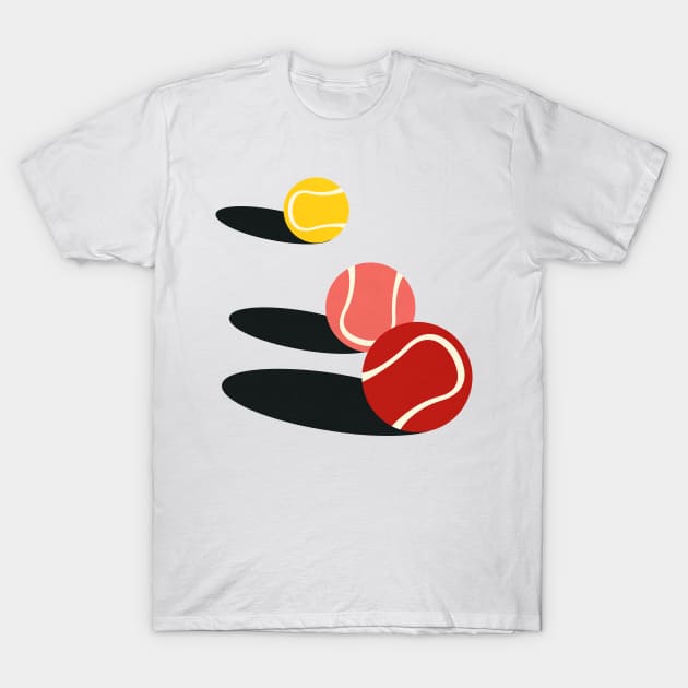 3 Tennis Balls T-Shirt by Rosi Feist